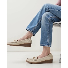 Mocassins beige mirena féminins 1 Mocassins beige mirena féminins 1