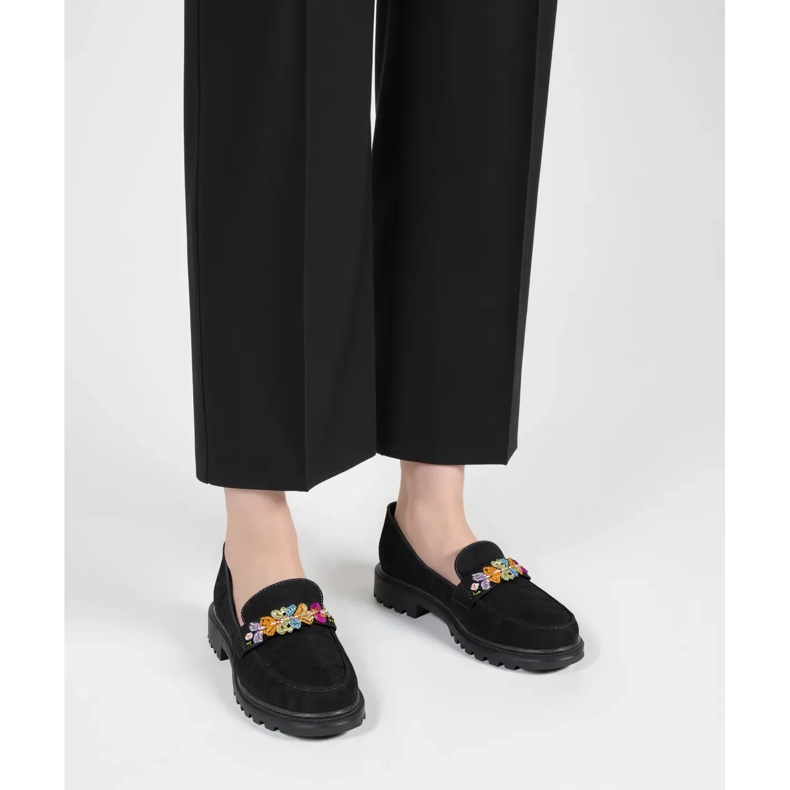 Mocassins noirs ornell pour femmes 1