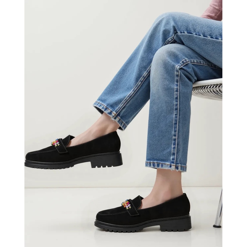 Mocassins noirs ornell pour femmes le noir 2
