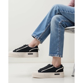 Baskets féminines Lunor Black noir 1