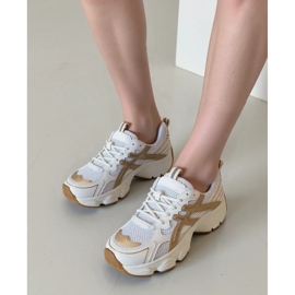 Baskets beige des femmes 2