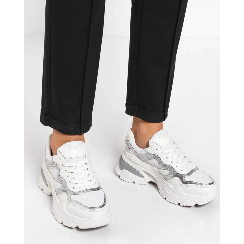 Baskets glam blanc blanche 1