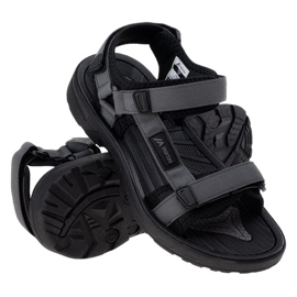 Martes Derano 92800305067 Sandales masculines Gray le noir 1