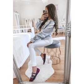 D/GMR Ballerines de matériau rose janae 1 D/GMR Ballerines de matériau rose janae 1