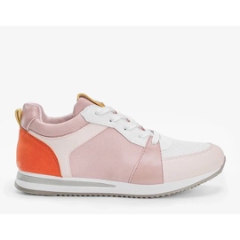 D/GMR Baskets en similicuir roses Elaine 1