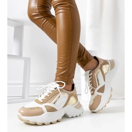 D/GMR Baskets roses avec un accent métallique gordani beige 1 D/GMR Baskets roses avec un accent métallique gordani beige 1