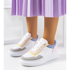 D/GMR Baskets femme Selma Blue blanches 2