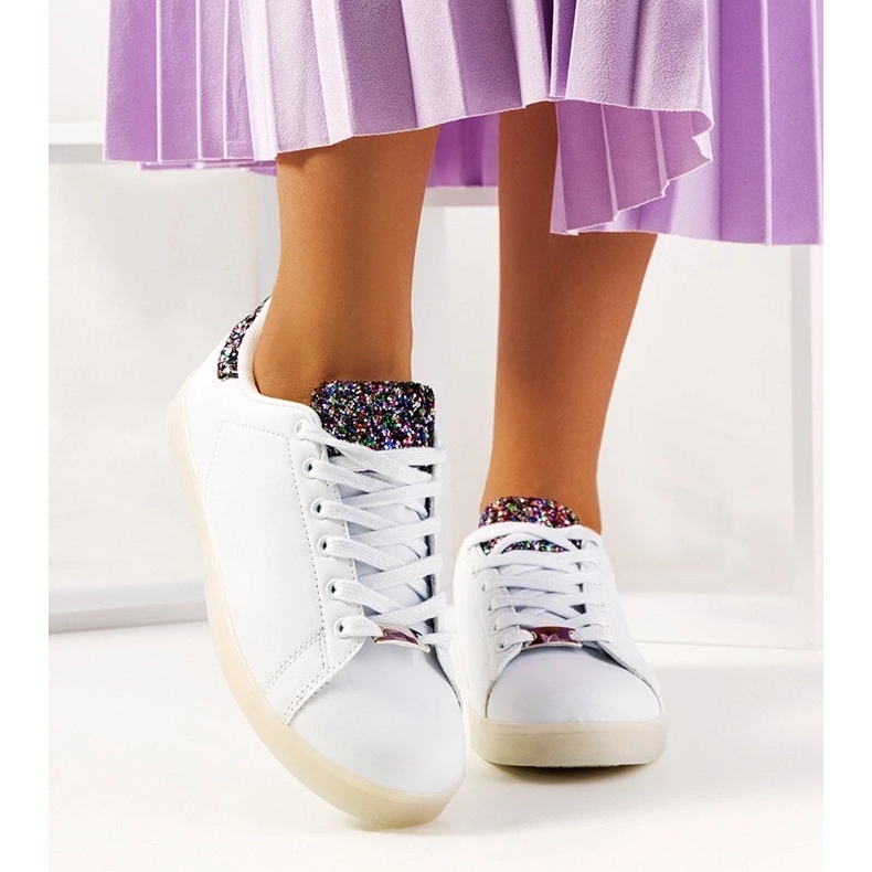 D/GMR Baskets blanches à leds Alfaro 2