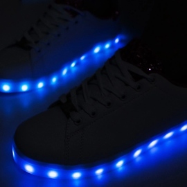 D/GMR Baskets blanches et roses avec lumières led Alfaro 4