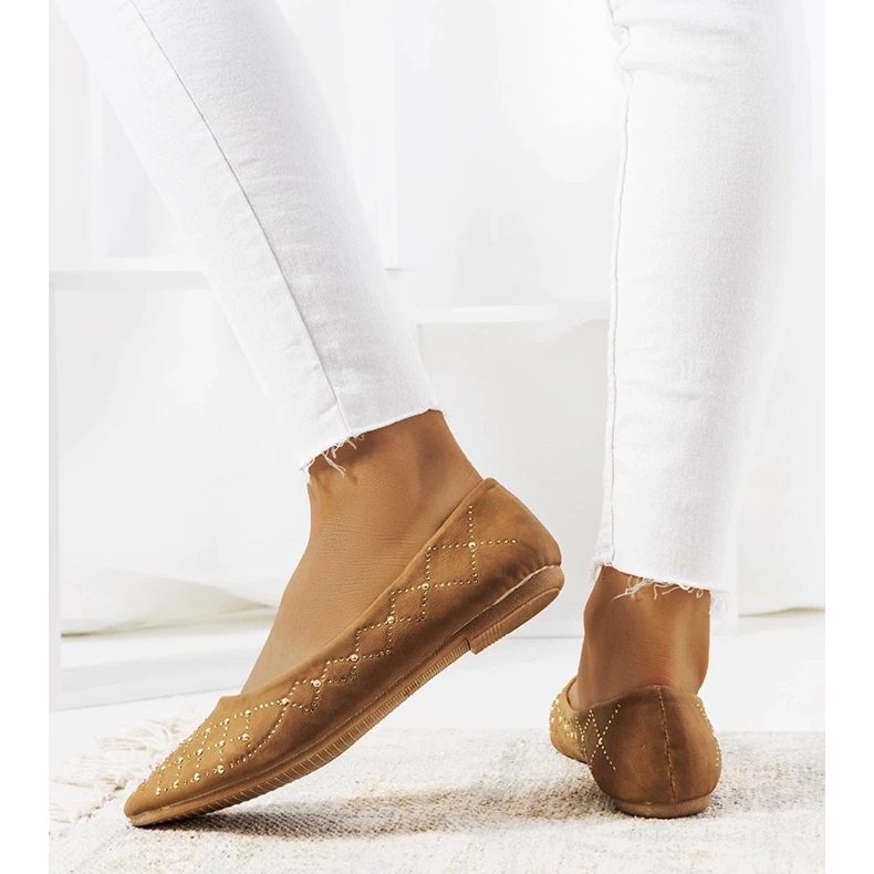 D/GMR Ballerines camel femme Kaila brun 2