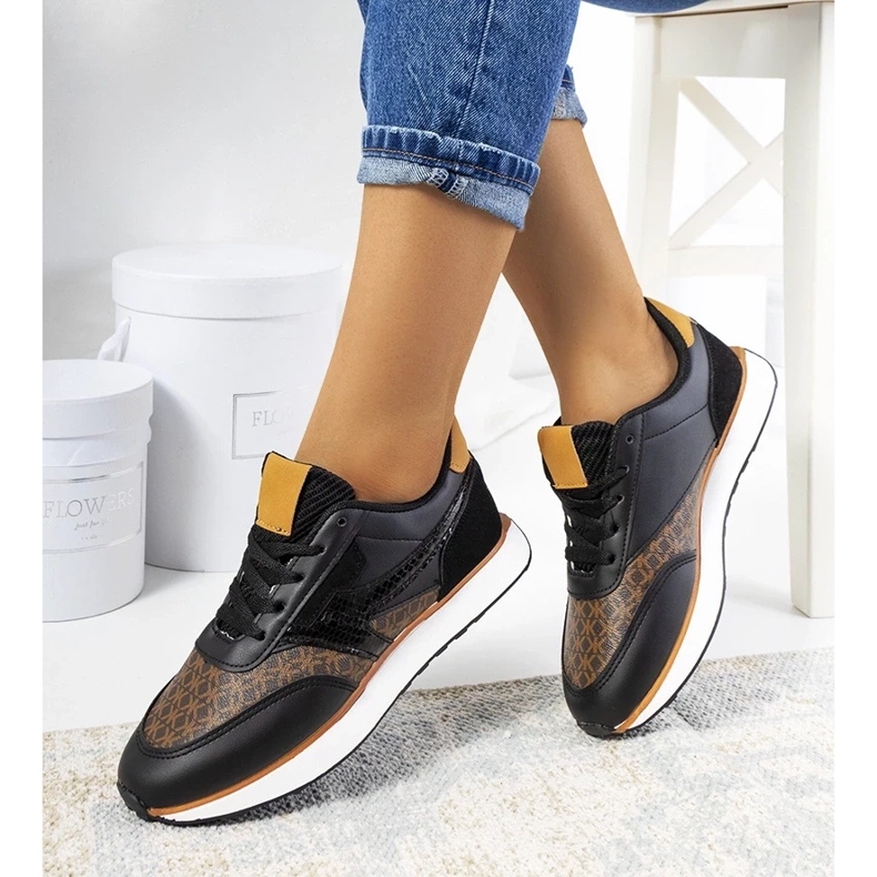 D/GMR Baskets Chiara noires pour femme 2