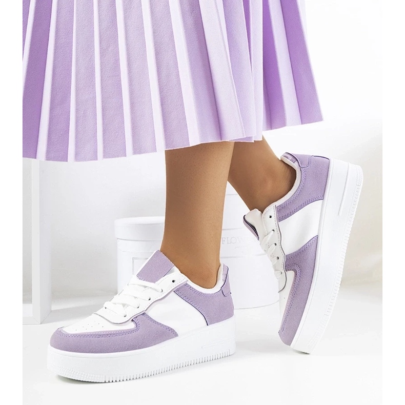 D/GMR Baskets femme Isotta violettes 1