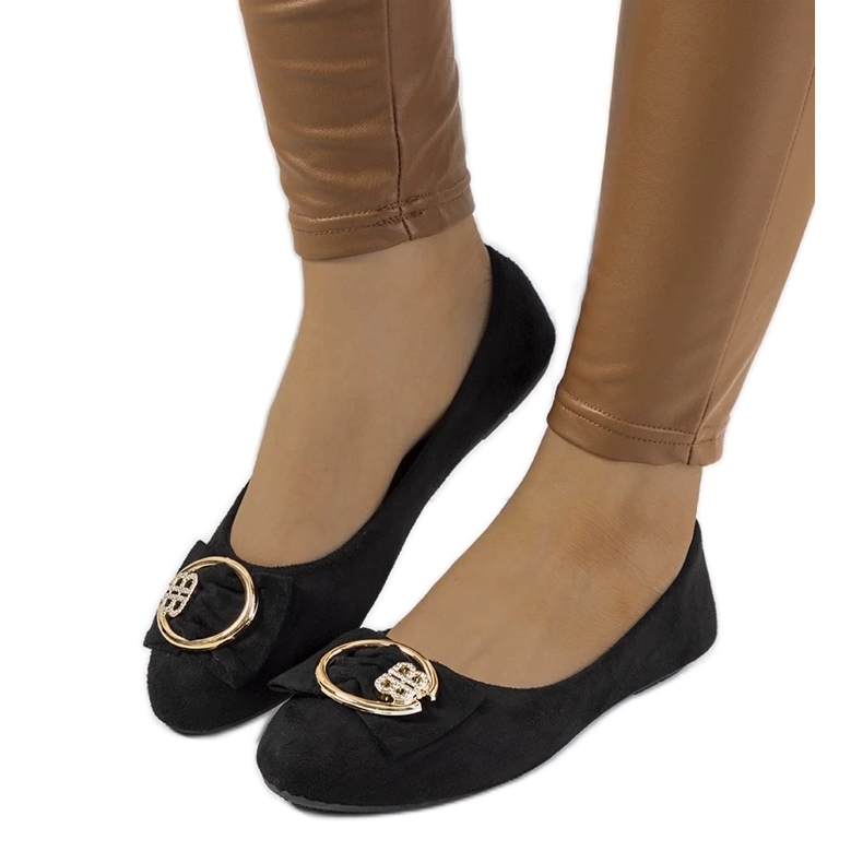 D/GMR Ballerines noires à boucle Ribero le noir 1