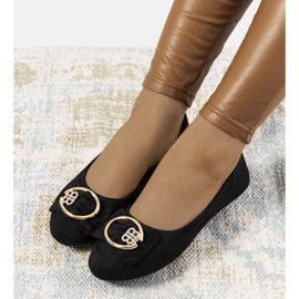 D/GMR Ballerines noires à boucle Ribero le noir 2