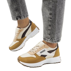 D/GMR Baskets femme Onorato marron beige 1