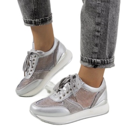 D/GMR Baskets argentées avec filet d'Ilkay gris 2