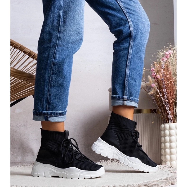 D/GMR Chaussettes noires de Frahm le noir 1