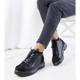 D/GMR Baskets noires à talons hauts Ambly le noir 1