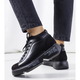 D/GMR Baskets noires à talons hauts Ambly le noir 2