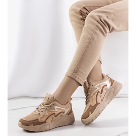D/GMR baskets Brito marron beige 2