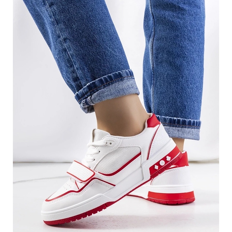 D/GMR Baskets rouges Kadie femme 2 D/GMR Baskets rouges Kadie femme 2