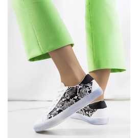 D/GMR Baskets Kameta Snake blanches le noir 3