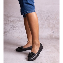 D/GMR Ballerines Binney noires brillantes 1