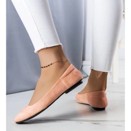 D/GMR Ballerines en daim rose Jules 3