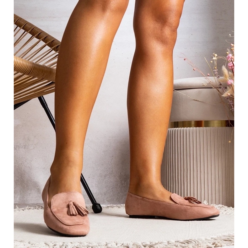 D/GMR Ballerines en éco-daim rose Cillian 2