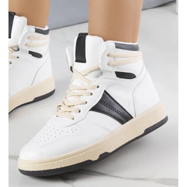 D/GMR Baskets montantes noires et blanches Robin 2