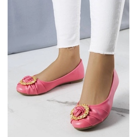 D/GMR Ballerines roses à ornements dorés Antoinette 2
