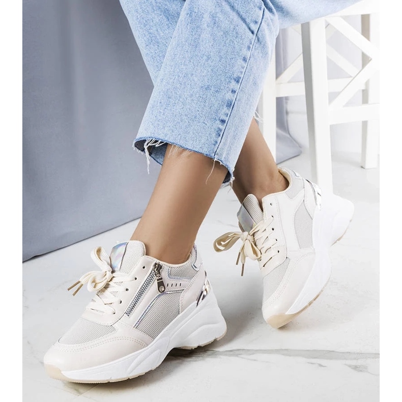 D/GMR Baskets compensées beiges Stacey 1