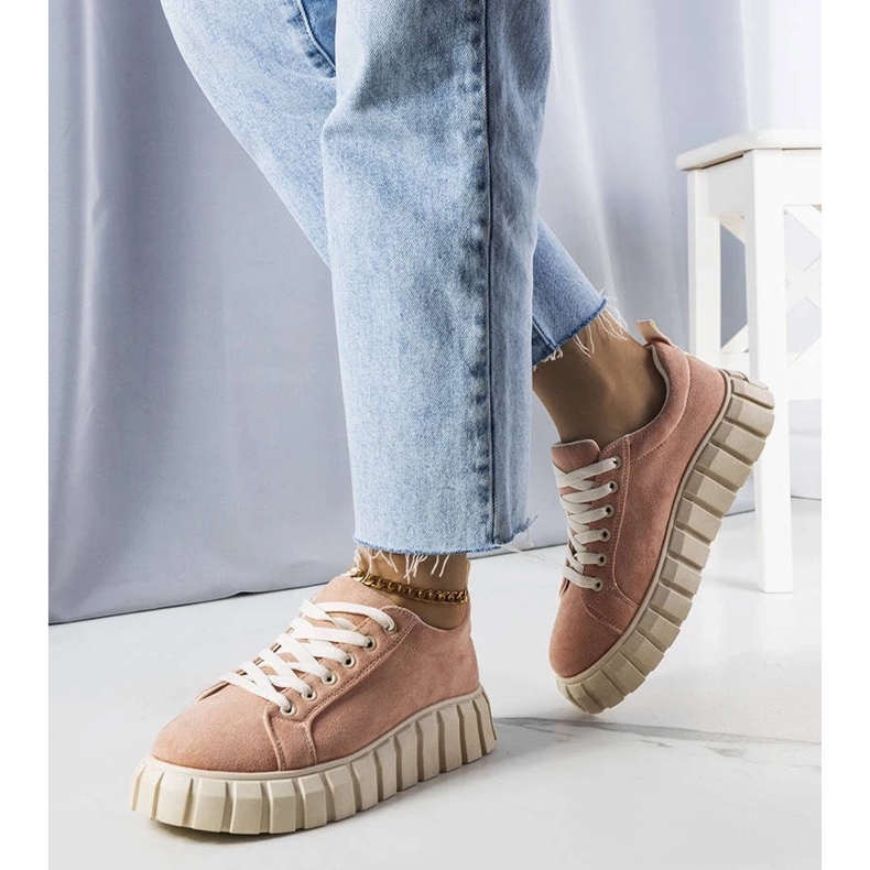 D/GMR Baskets à plateforme roses Pamela 2