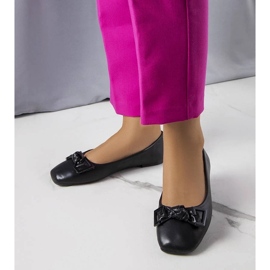 D/GMR Ballerines noires à nœud Tabitha 1