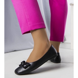 D/GMR Ballerines noires à nœud Tabitha le noir 3