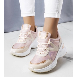 D/GMR Baskets roses à empiècements métalliques Ruais 1