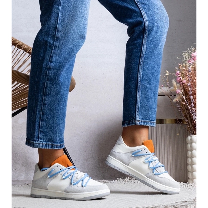 D/GMR Baskets grises baskets féminines Blue Strings Arcobaleno 1