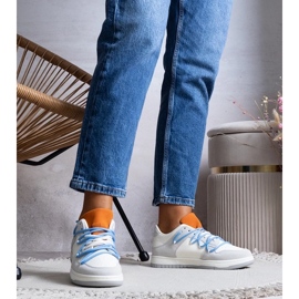 D/GMR Baskets grises baskets féminines Blue Strings Arcobaleno 2