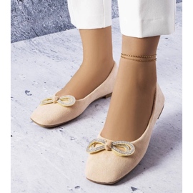 D/GMR Ballerines beiges à nœud Gaillou 1