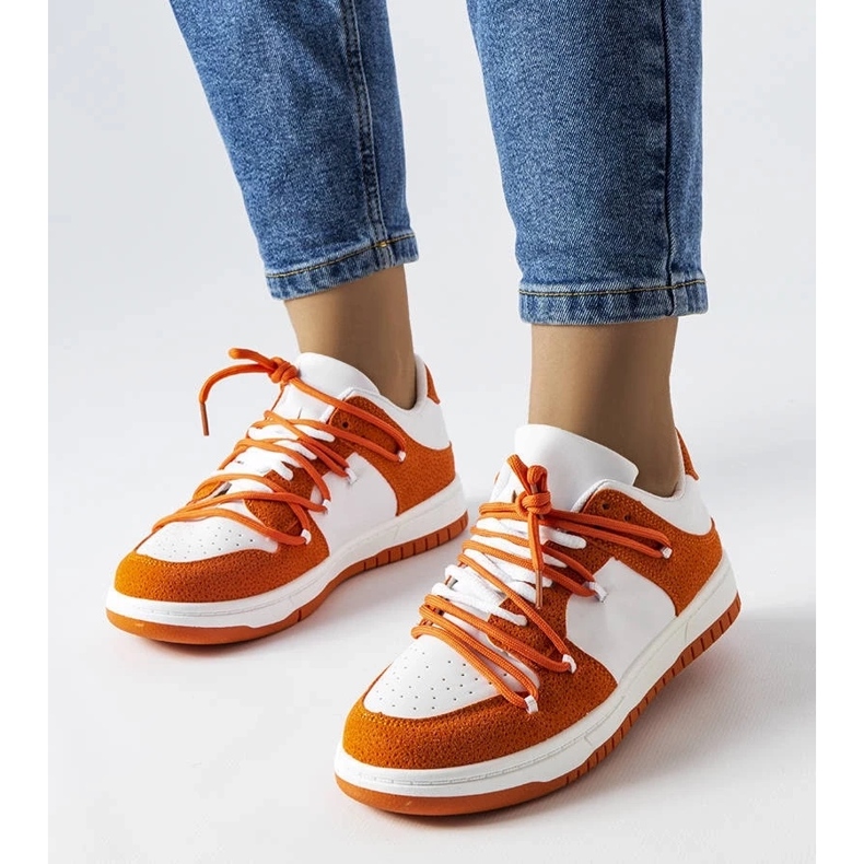 D/GMR Baskets orange avec des matériaux combinés de Hila 1