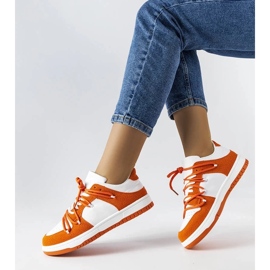 D/GMR Baskets orange avec des matériaux combinés de Hila 2