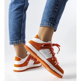 D/GMR Baskets orange avec des matériaux combinés de Hila 3