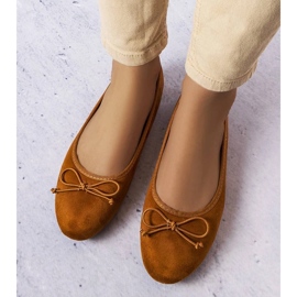 D/GMR Ballerines marron à nœud Chandonnet brun 3