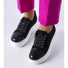 D/GMR Baskets plateformes Pascaline noires le noir 1