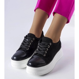 D/GMR Baskets plateformes Pascaline noires le noir 2