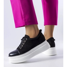 D/GMR Baskets plateformes Pascaline noires le noir 3