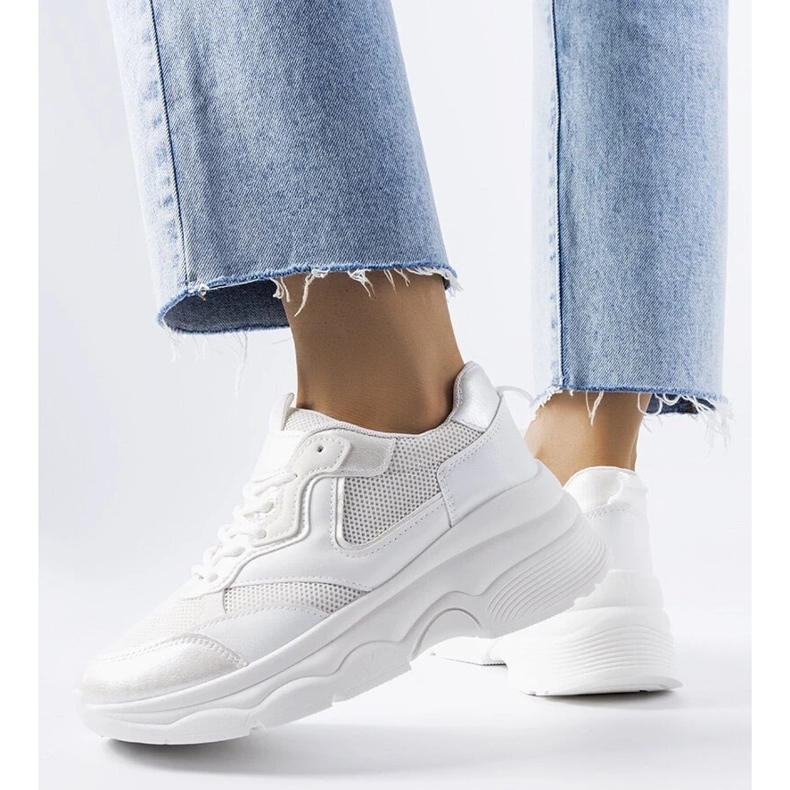 D/GMR Baskets blanches pour femmes de Séguin 2