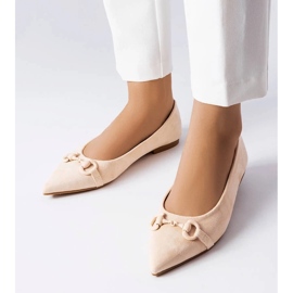 D/GMR Ballerines beiges à bout pointu Aimé 1