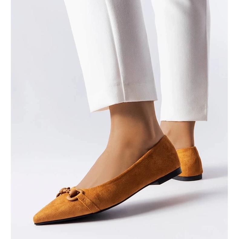 D/GMR Ballerines marron à bout pointu Aimé brun 1