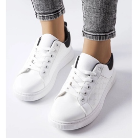 D/GMR Baskets noires et blanches avec gaufrage de Dreux 3